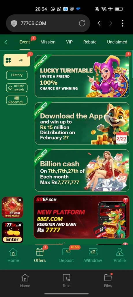 777CB Game Bonus