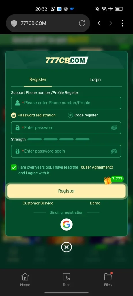 777CB Game Login